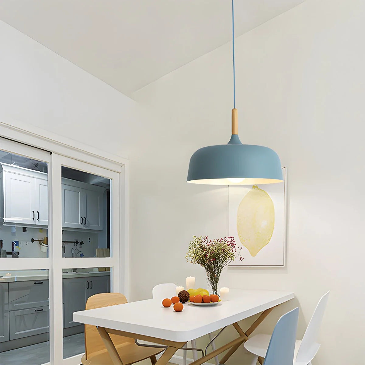Feyran Modern Dome Macaron Pendant Light for Kitchen Island