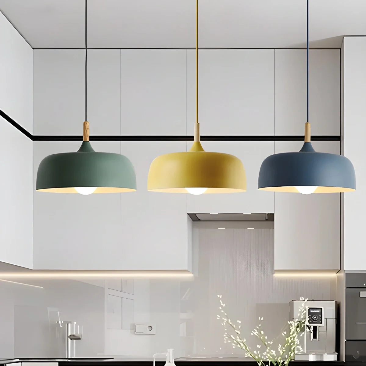 Feyran Modern Dome Macaron Pendant Light for Kitchen Island