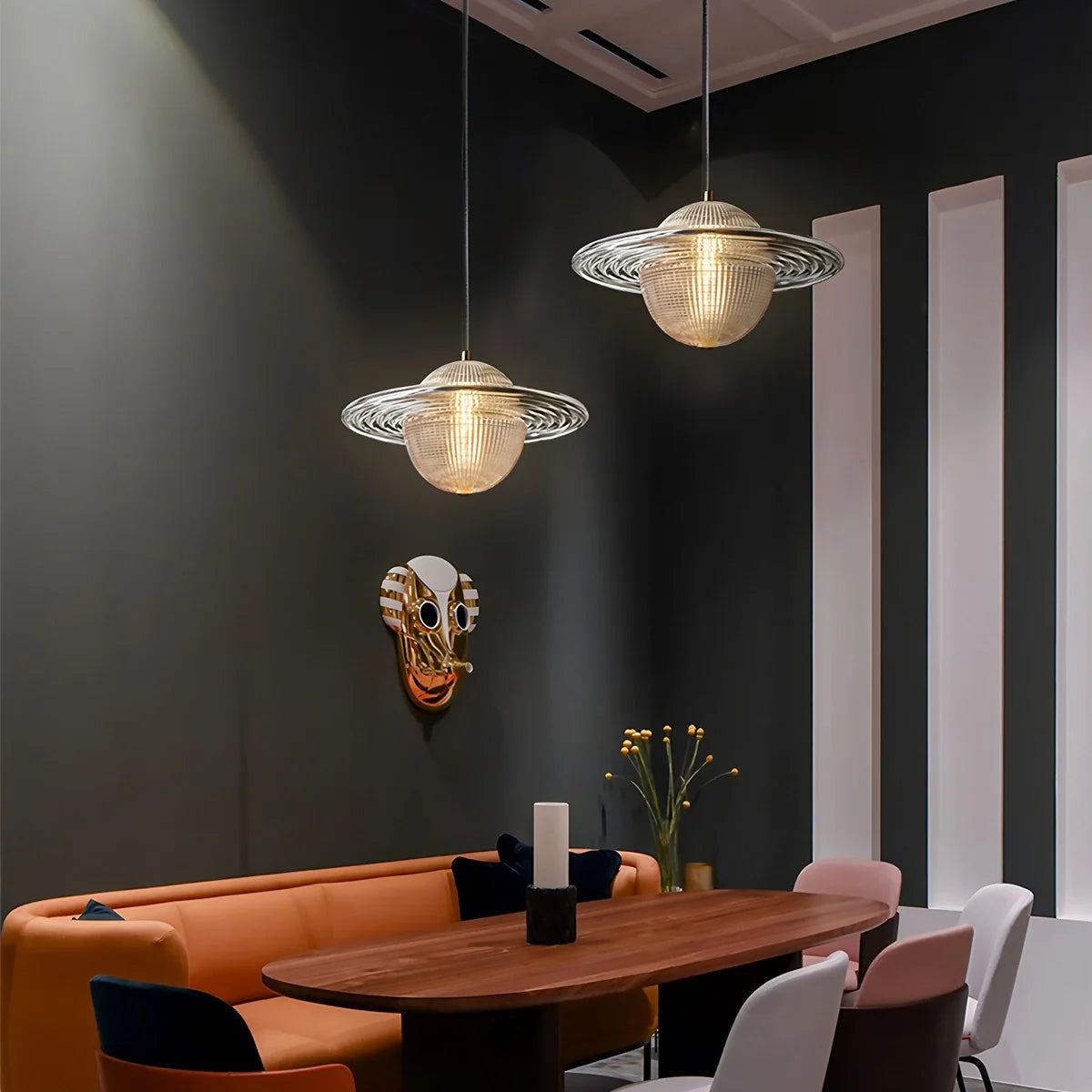 Feyran Modern Glass Planet Pendant Light