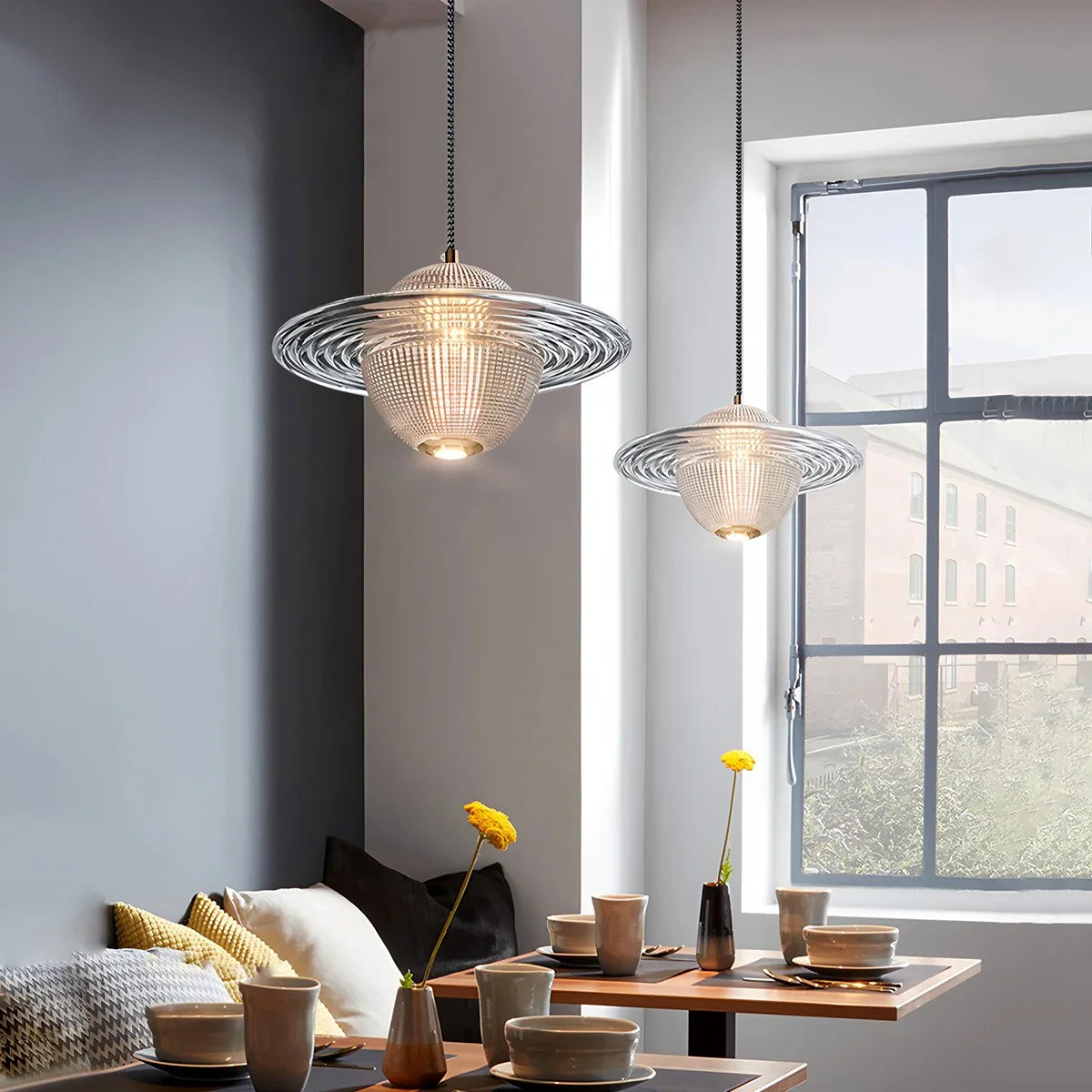 Feyran Modern Glass Planet Pendant Light
