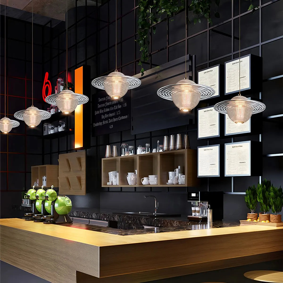 Feyran Modern Glass Planet Pendant Light