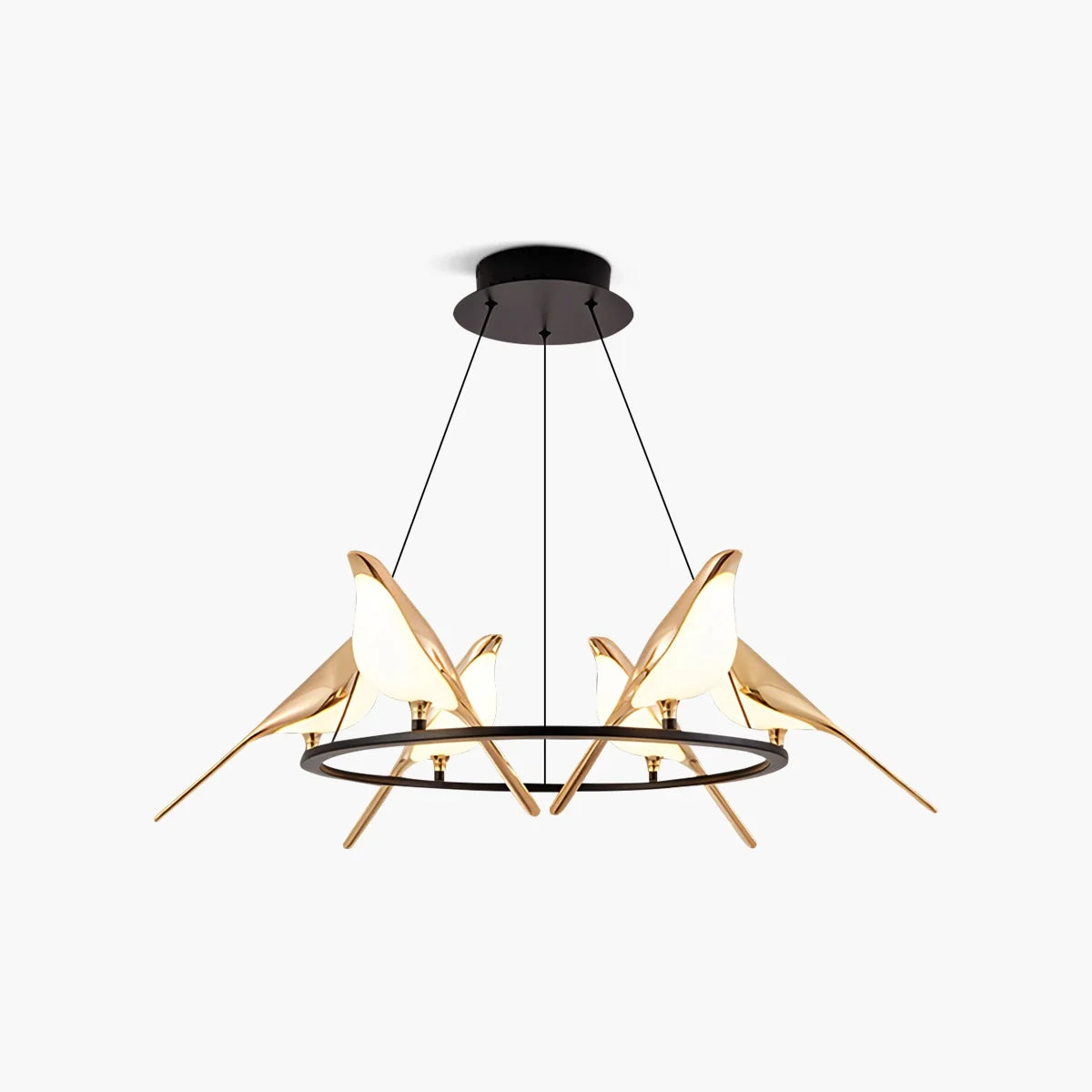 Feyran Modern Gold Birds LED Chandelier