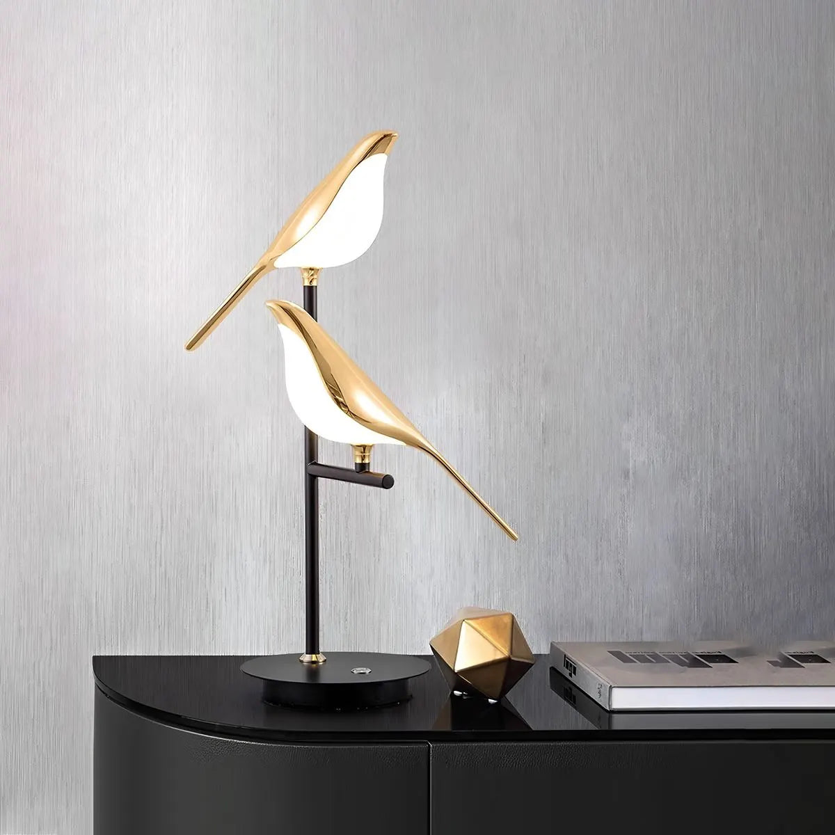 Feyran Modern Gold Birds LED Chandelier