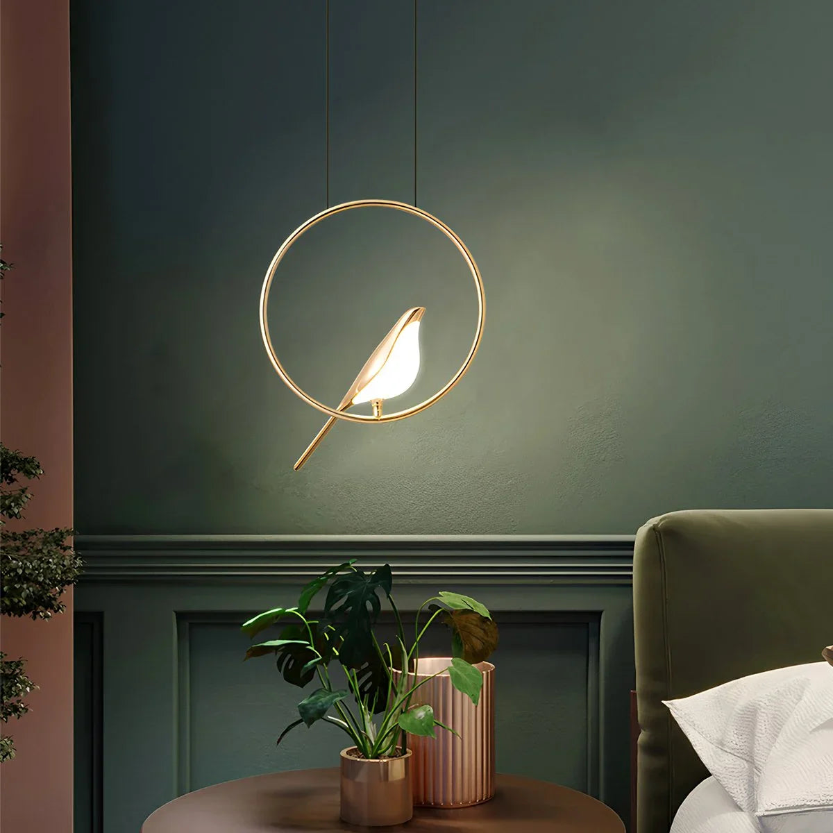 Feyran Modern Gold Birds LED Chandelier