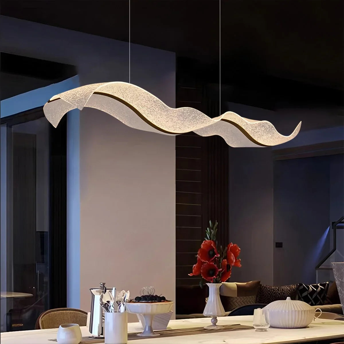 Feyran Modern LED Wave Acrylic Chandelier