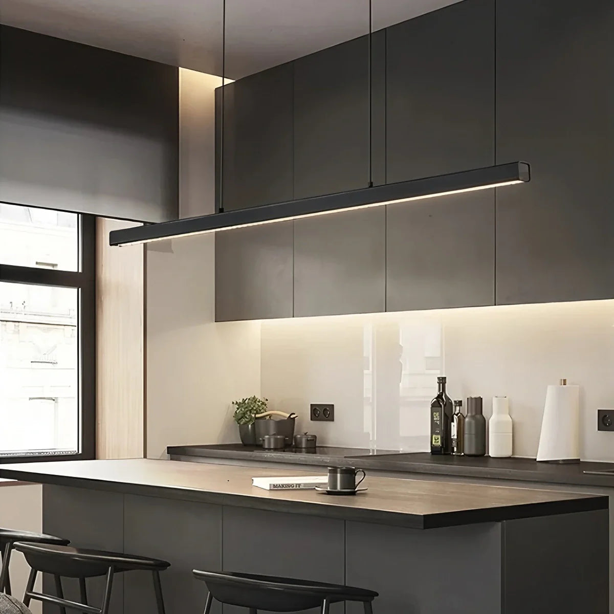 Feyran Modern Linear Pendant Light for Kitchen Island