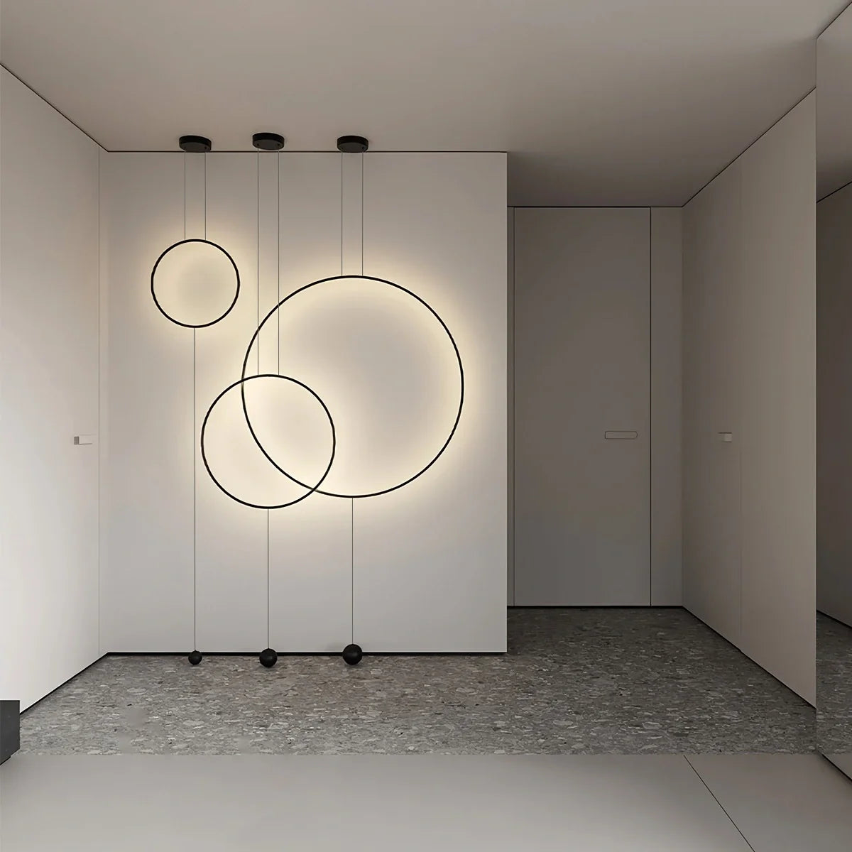 Feyran Modern Minimalist Circular Halo Pendant Light