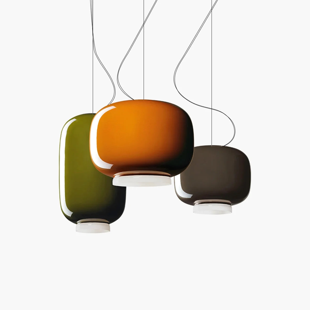 Feyran Modern Colored Glass Lantern Pendant Light