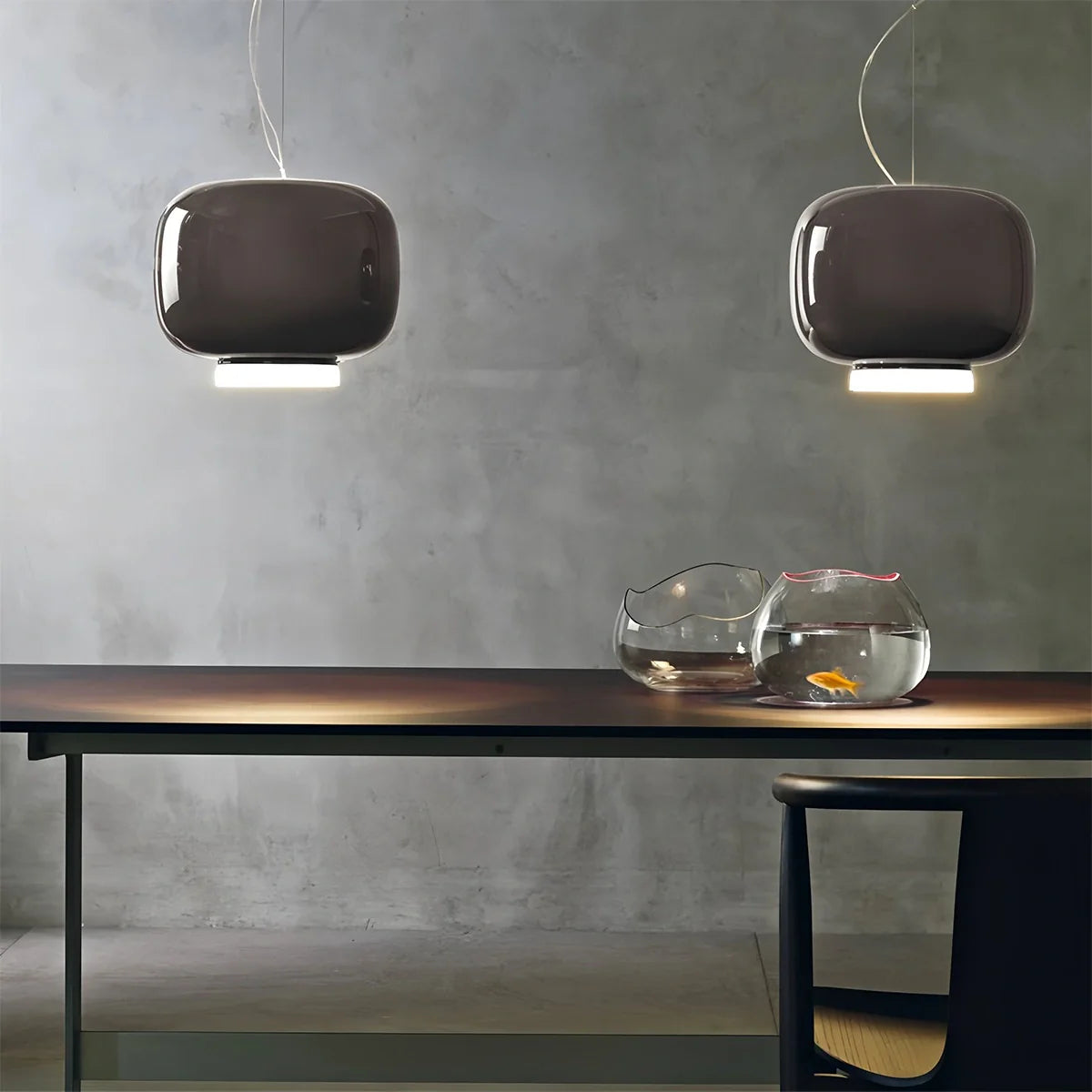 Feyran Modern Colored Glass Lantern Pendant Light