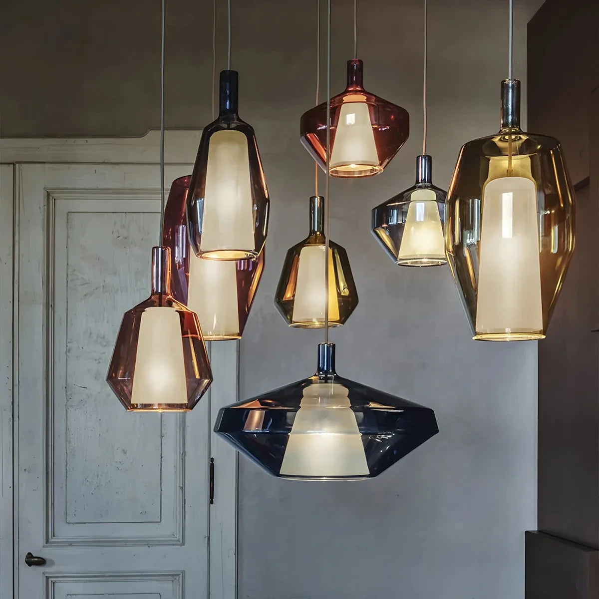 Feyran Modern Minimalist LED Glass Pendant Light for Kitchen