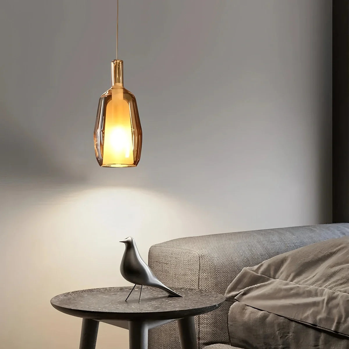 Feyran Modern Minimalist LED Glass Pendant Light for Kitchen