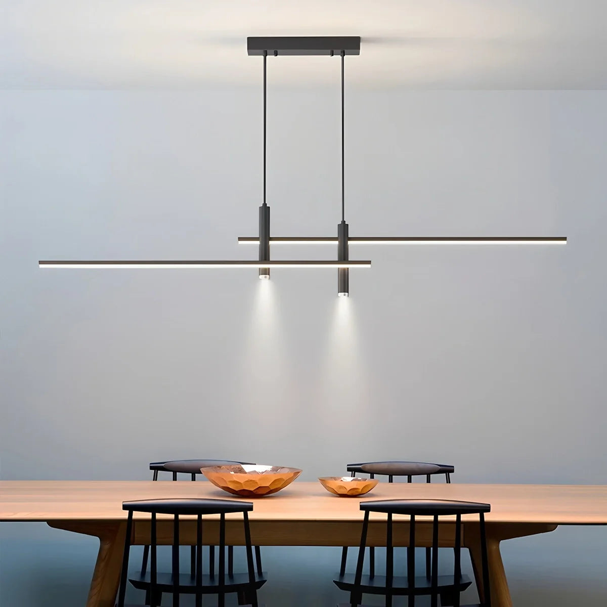Feyran Modern Minimalist Linear LED Pendant Light