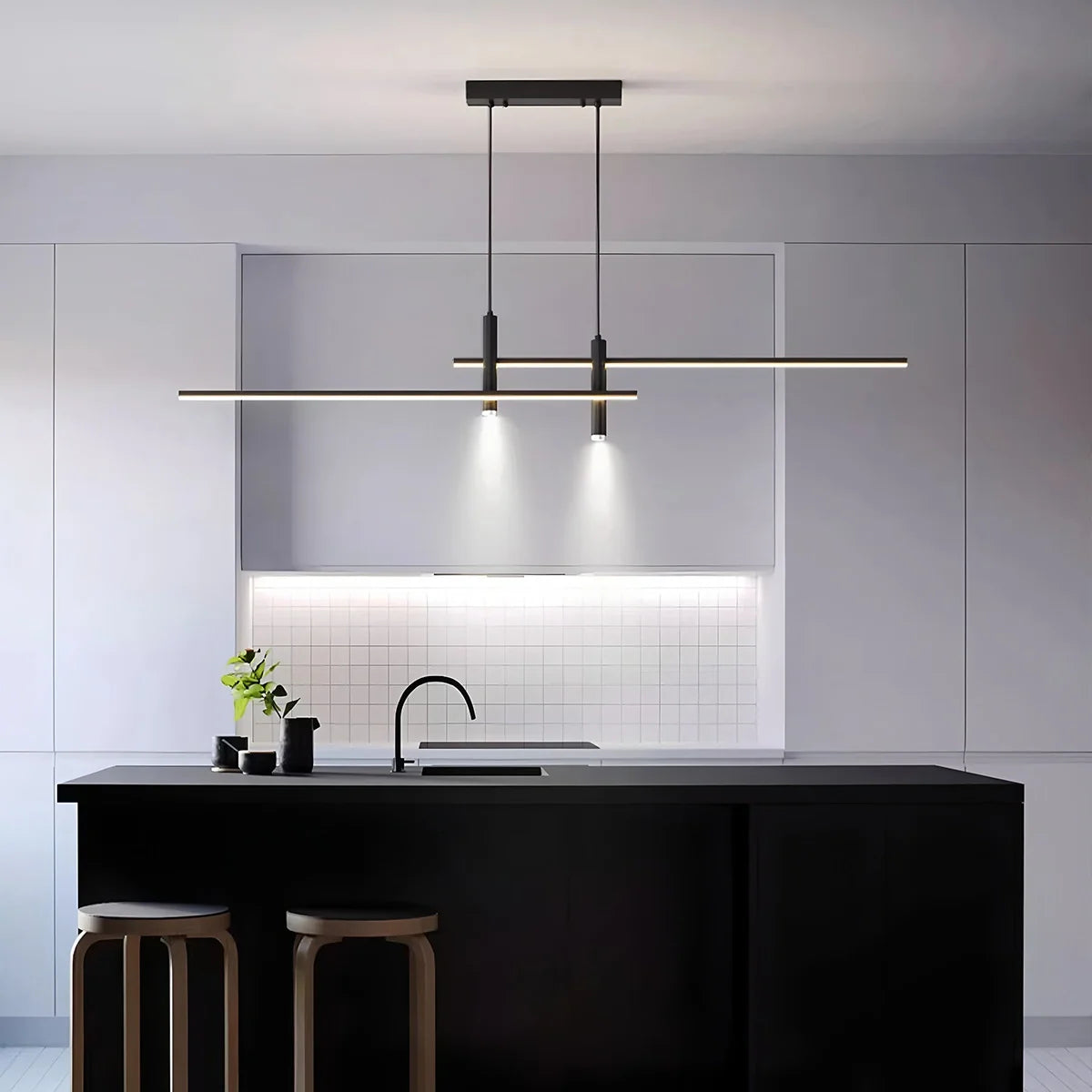 Feyran Modern Minimalist Linear LED Pendant Light