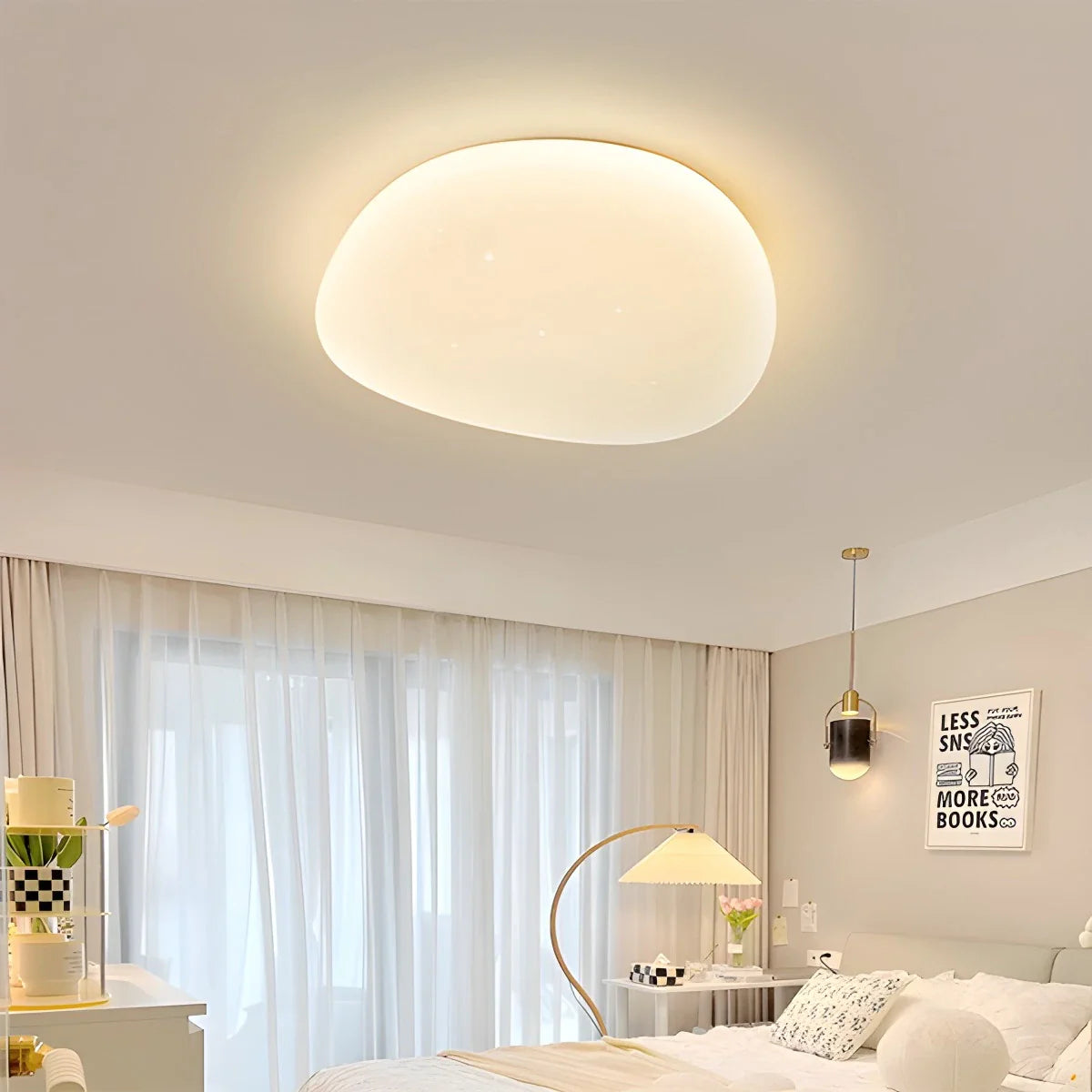Feyran Modern Pebbles Shape Ceiling Light