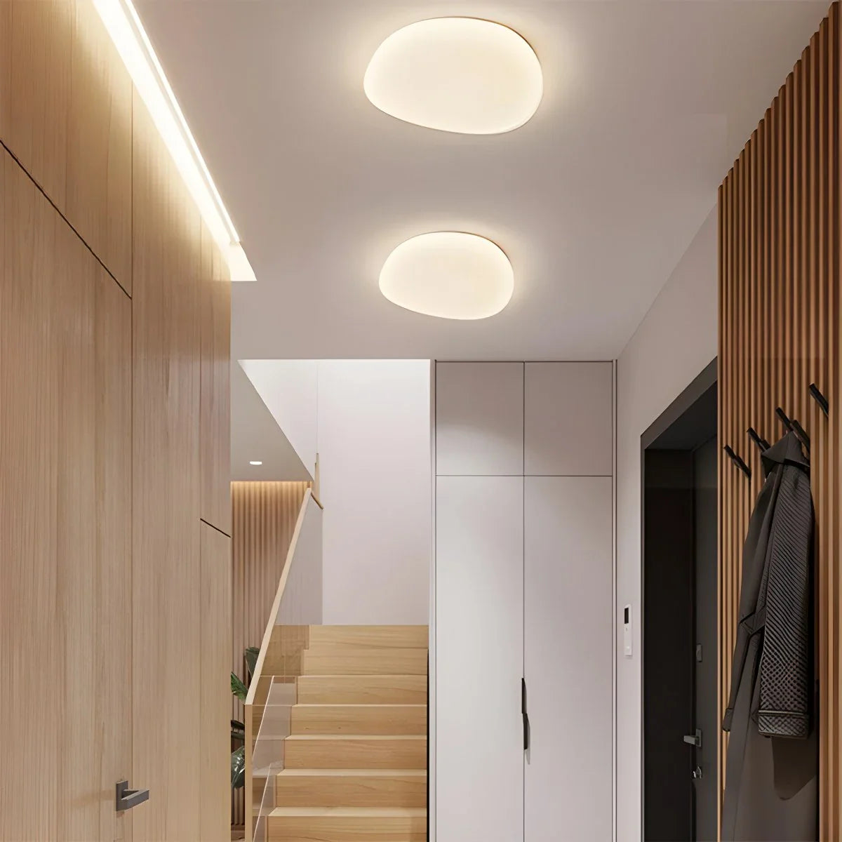 Feyran Modern Pebbles Shape Ceiling Light