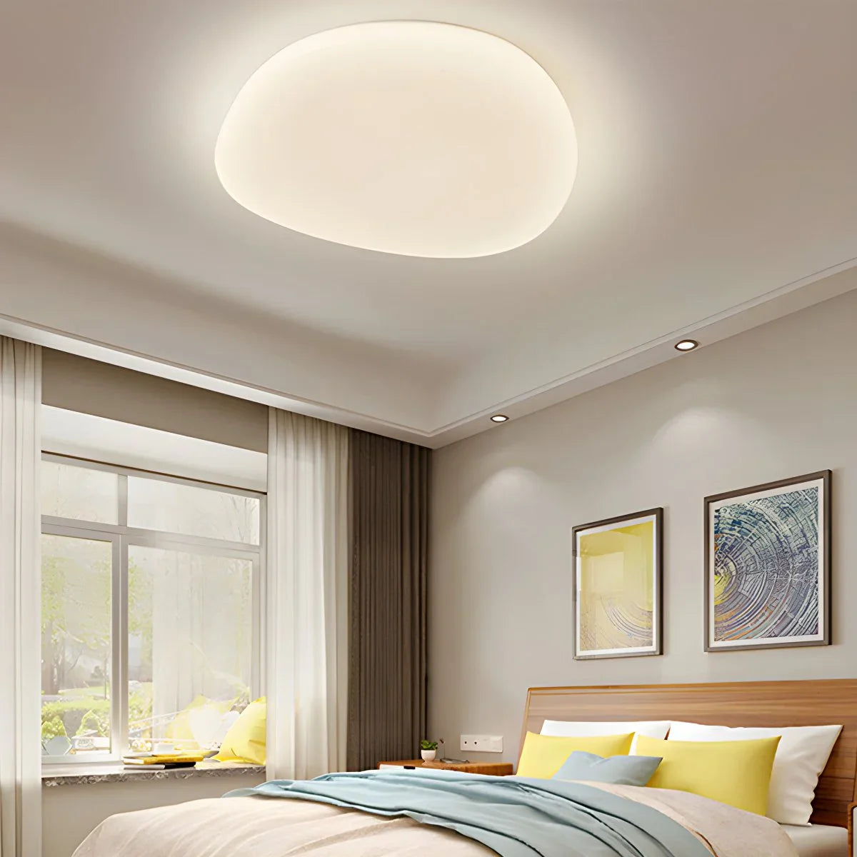 Feyran Modern Pebbles Shape Ceiling Light