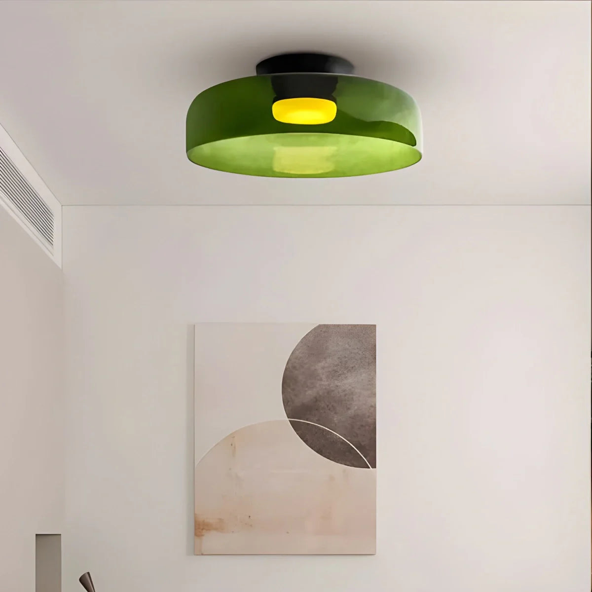 Feyran Colored Glass Ceiling Light for Bedroom