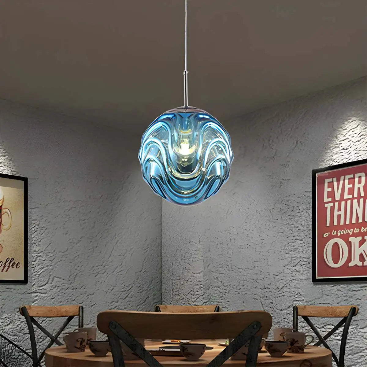 Feyran Modern Sphere Pendant Light for Kitchen Dining Room