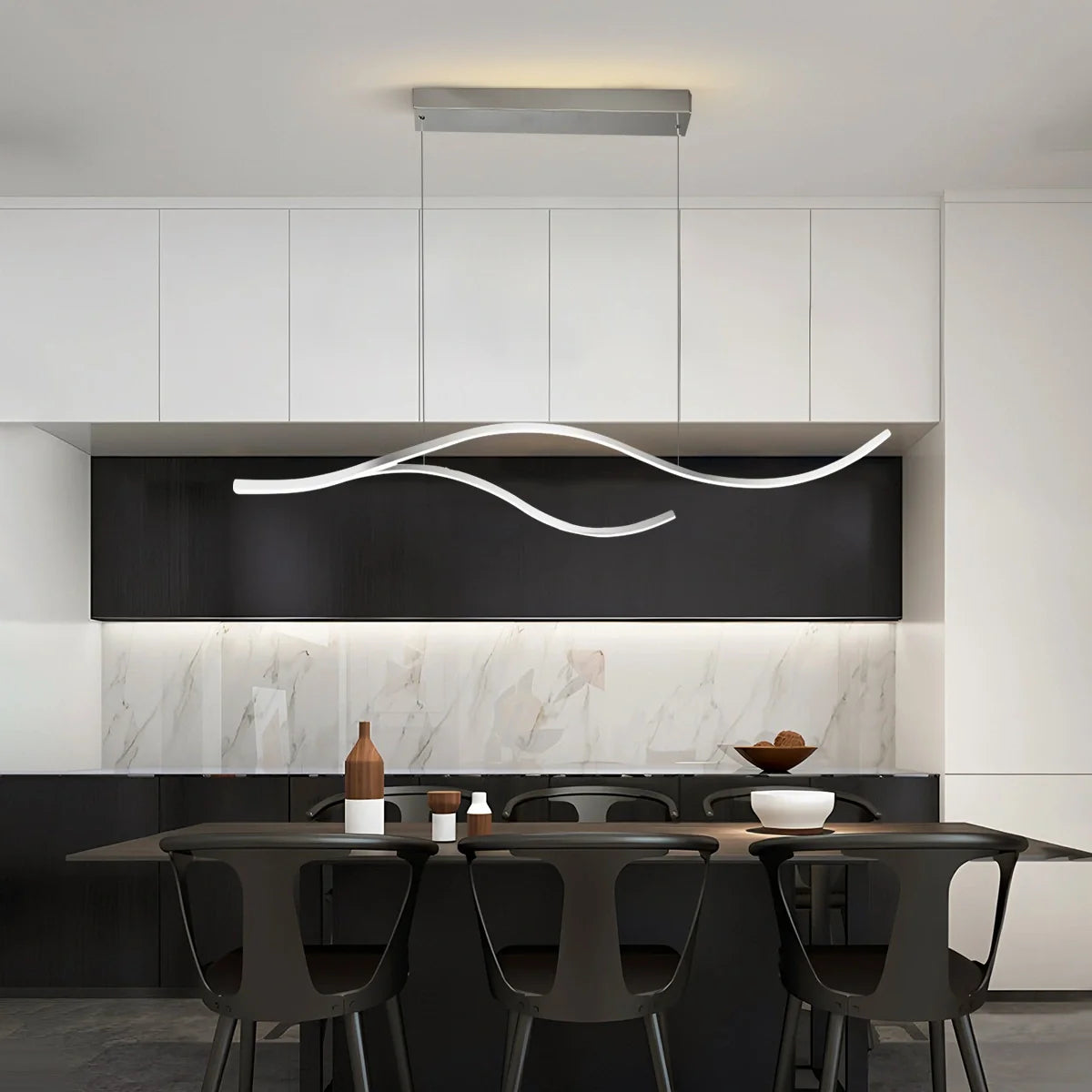 Feyran Modern Waves Hanging Pendant Light