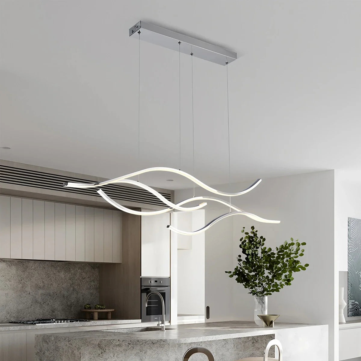 Feyran Modern Waves Hanging Pendant Light