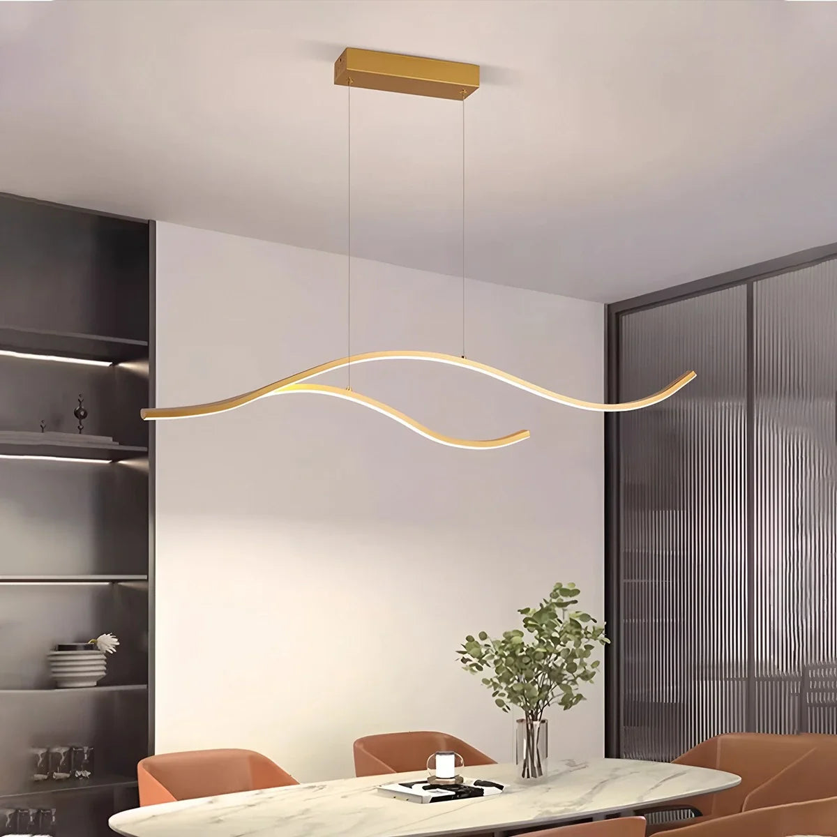 Feyran Modern Waves Hanging Pendant Light