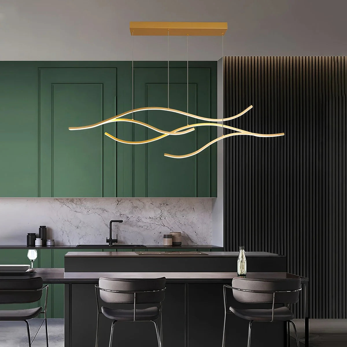Feyran Modern Waves Hanging Pendant Light