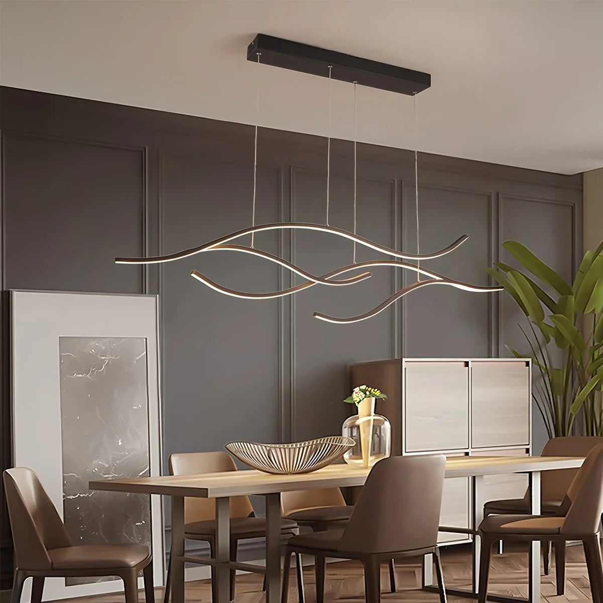 Feyran Modern Waves Hanging Pendant Light