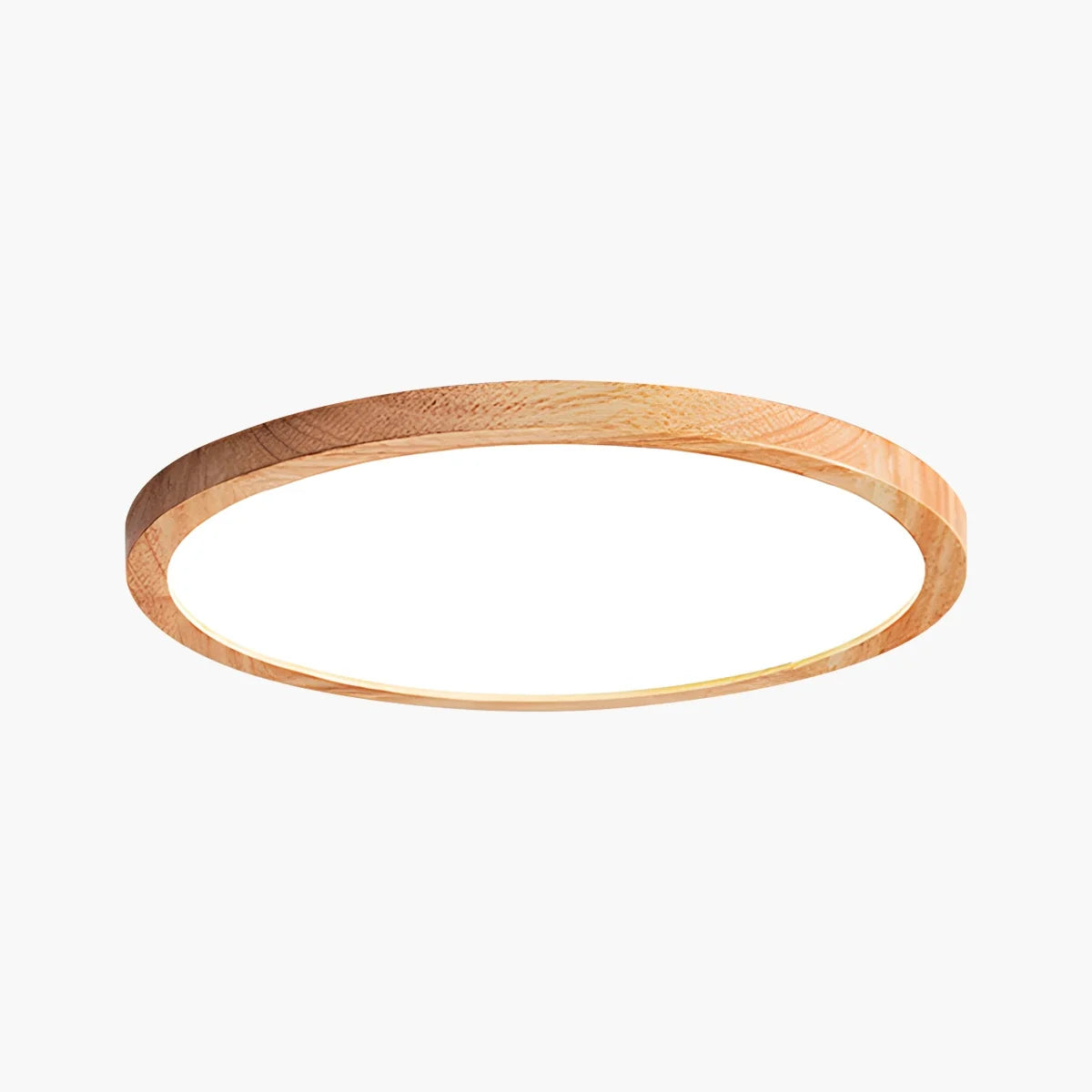 Feyran Modern Wood Round Ceiling Light for Bedroom