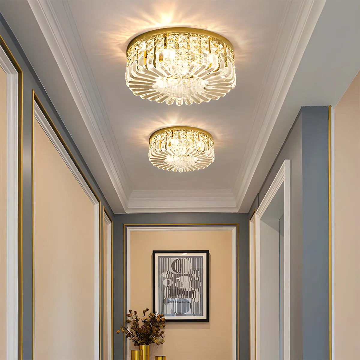 Feyran Modern Luxury Crystal Ceiling Light