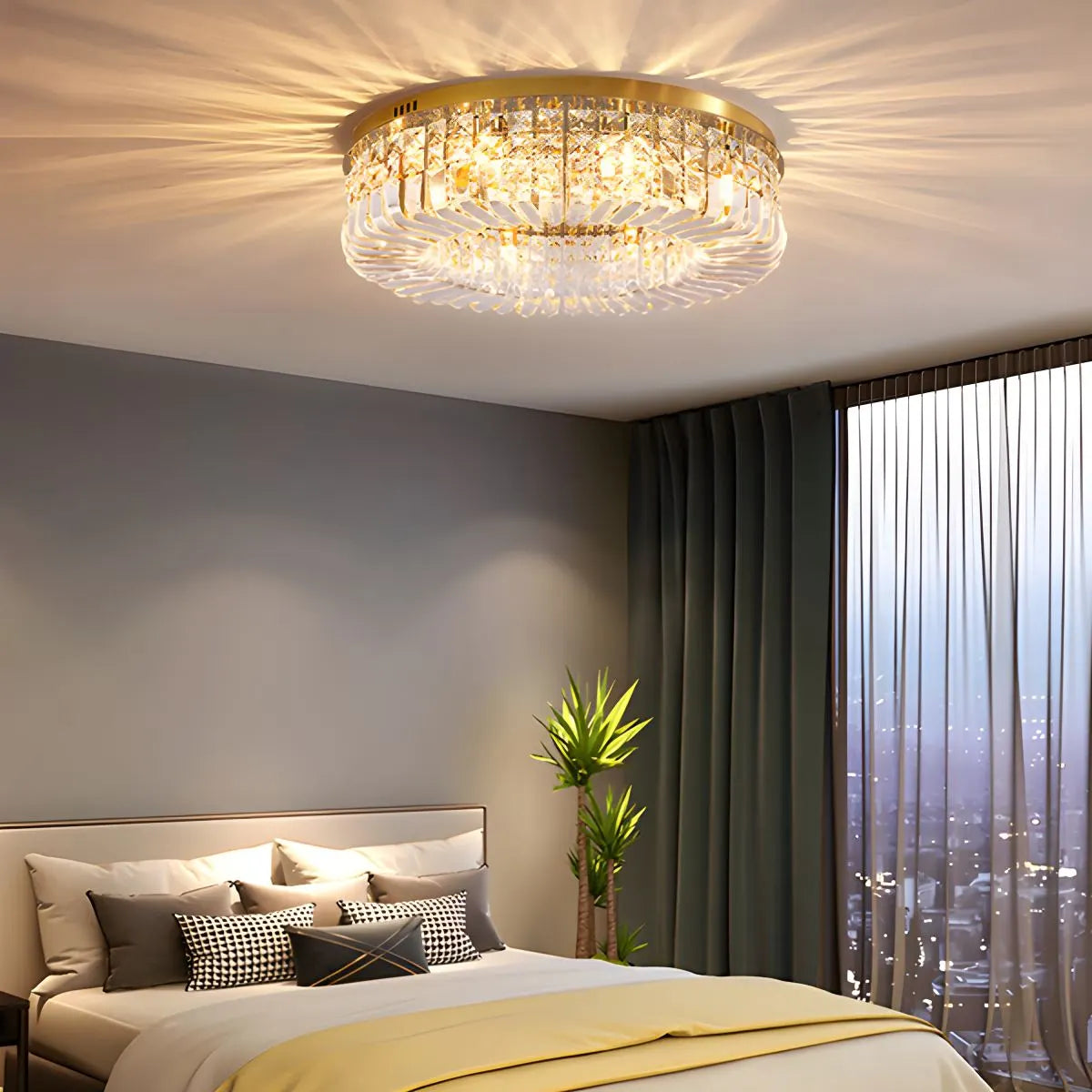 Feyran Modern Luxury Crystal Ceiling Light