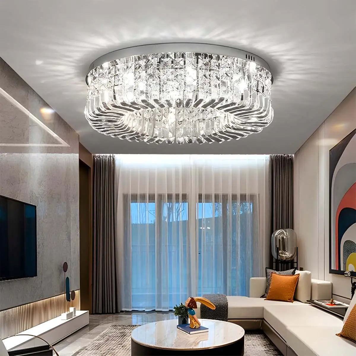 Feyran Modern Luxury Crystal Ceiling Light
