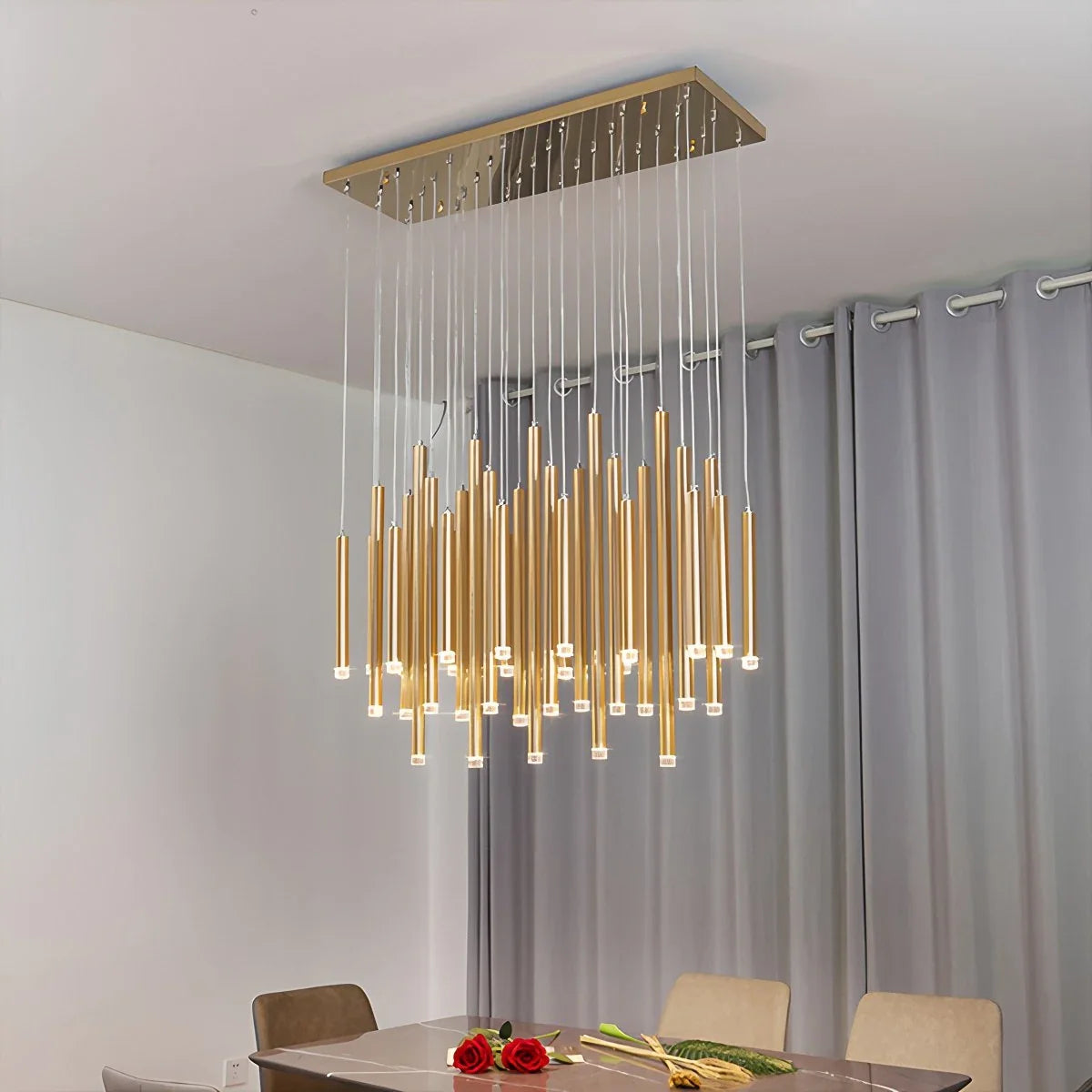 Feyran Modern Luxury Large Long Cylindrical Chandelier