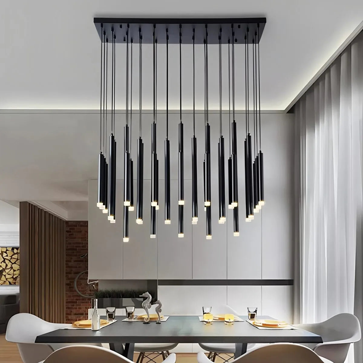 Feyran Modern Luxury Large Long Cylindrical Chandelier