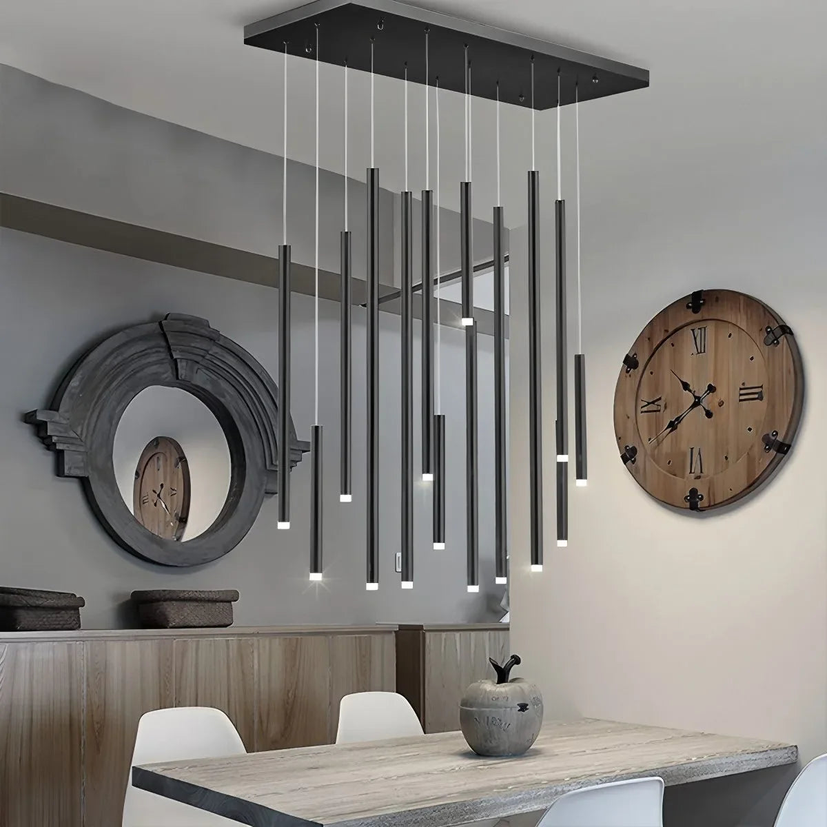 Feyran Modern Luxury Large Long Cylindrical Chandelier