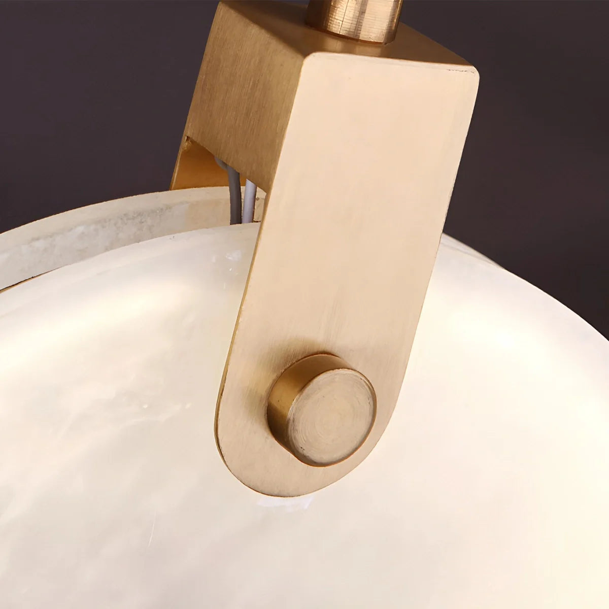 Feyran Moonshade Natural Alabaster Pendant Chandelier