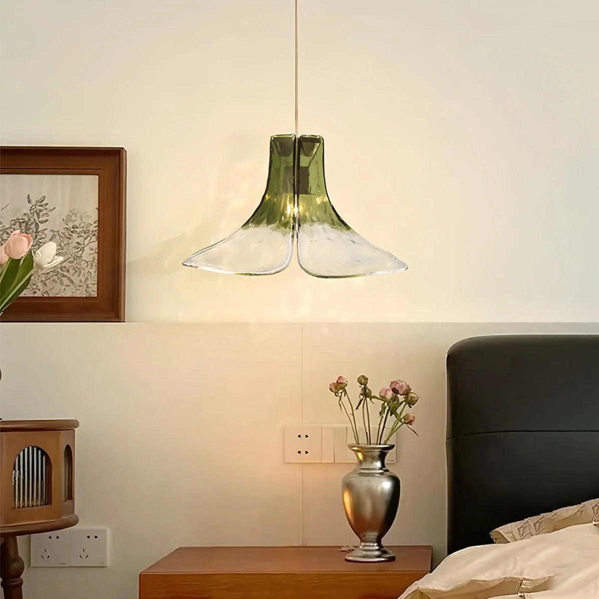Feyran Murano Gradient Petal Glass Pendant Light