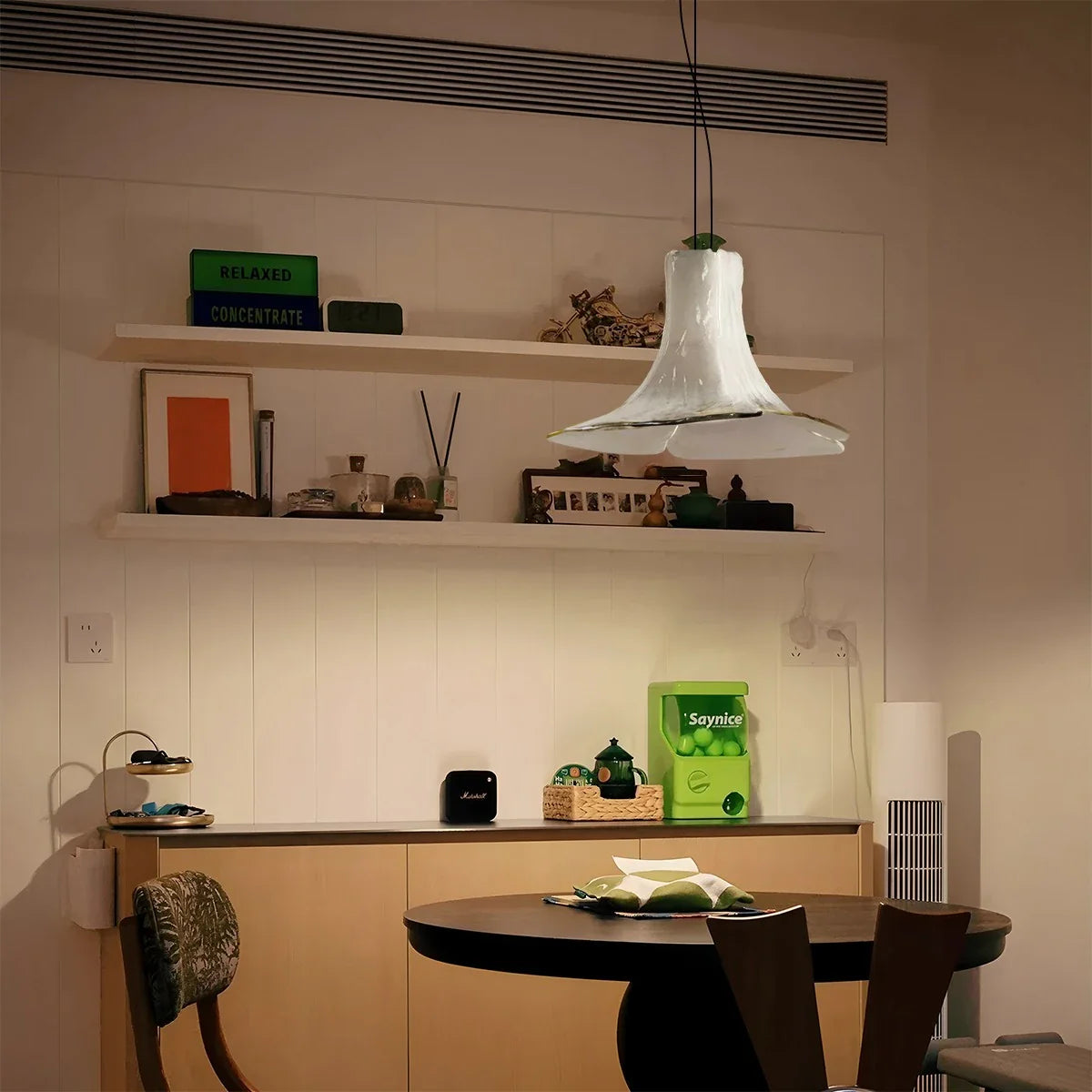 Feyran Murano Gradient Petal Glass Pendant Light