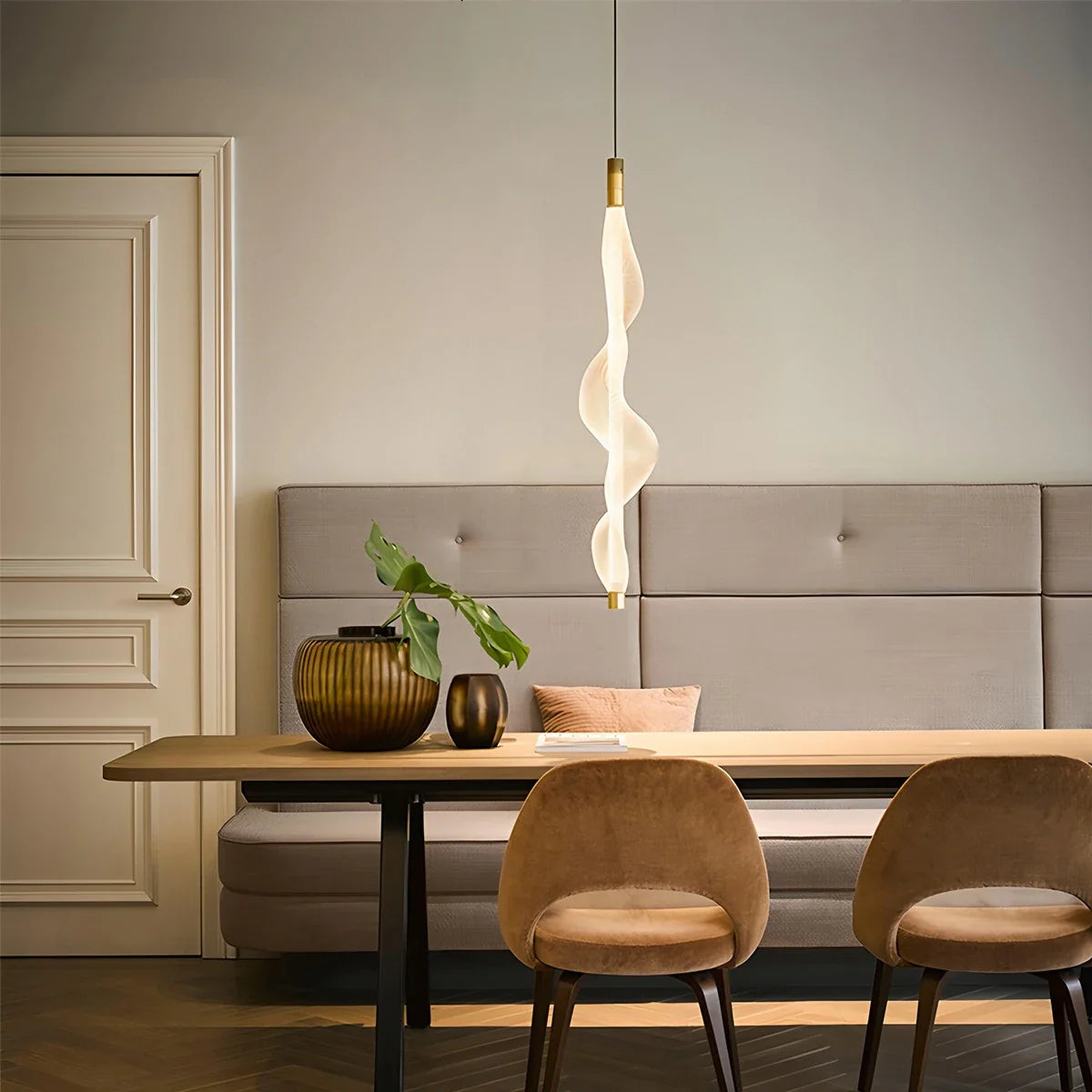 Feyran Nordic Art Twisted Mesh Pendant Light