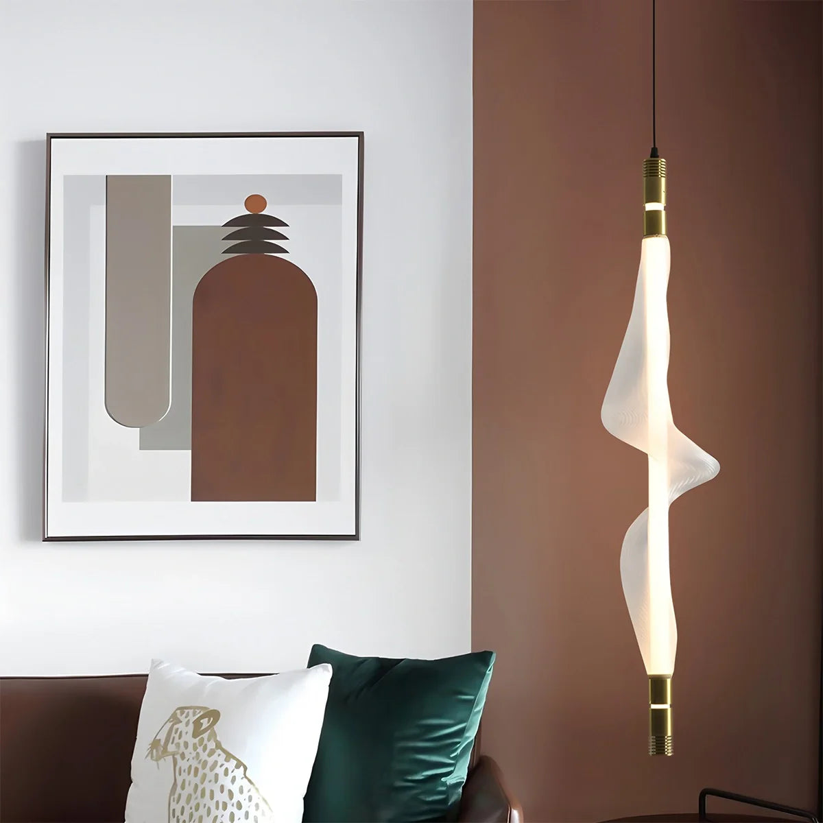 Feyran Nordic Art Twisted Mesh Pendant Light