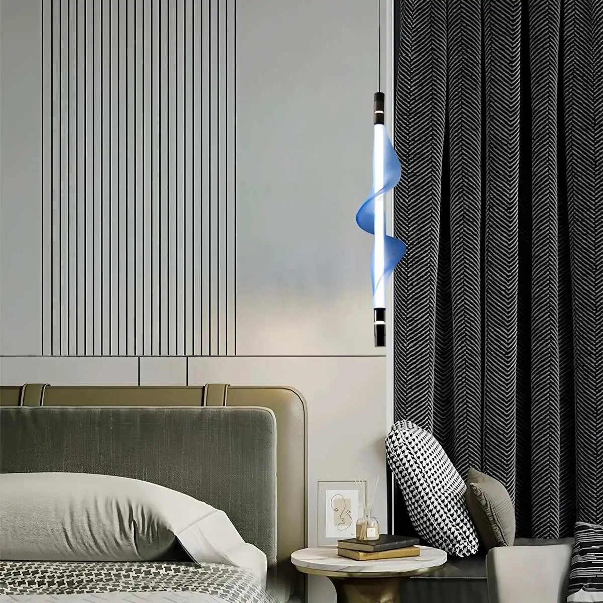 Feyran Nordic Art Twisted Mesh Pendant Light