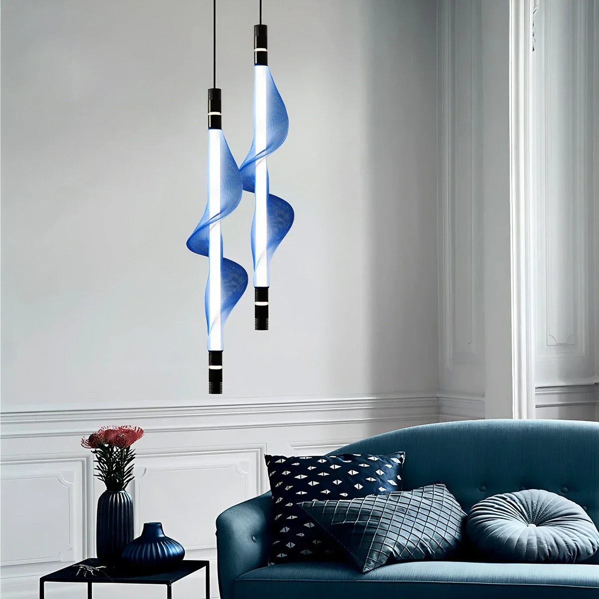 Feyran Nordic Art Twisted Mesh Pendant Light