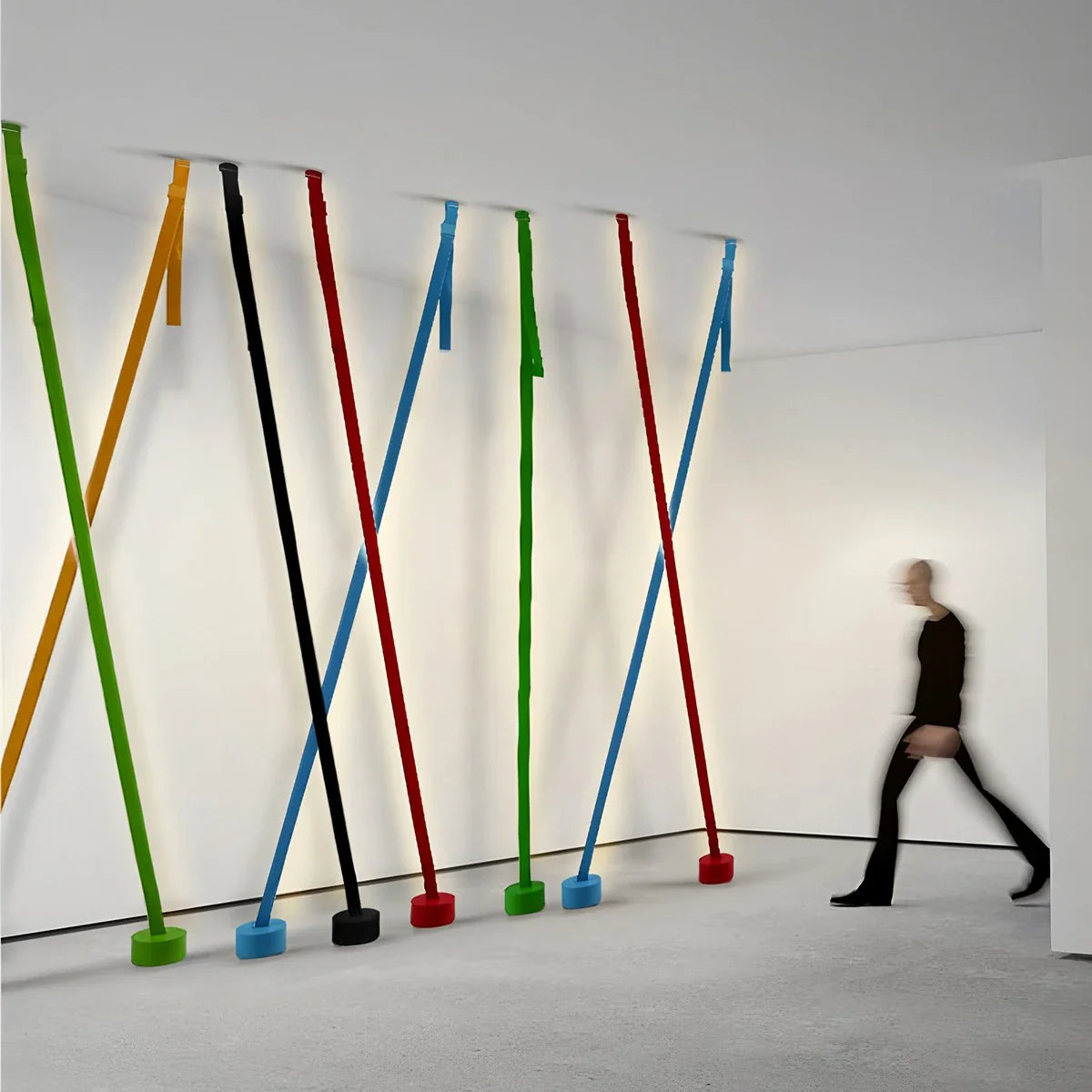 Feyran Nordic Canvas Background Wall Floor Lamp