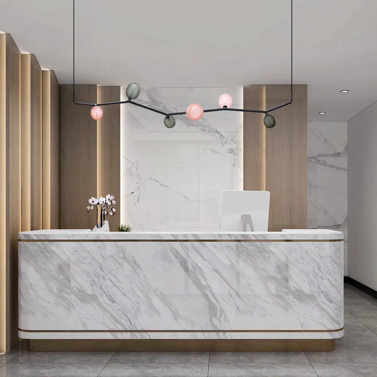 Feyran Nordic Creative Tree Branch Glass Chandelier