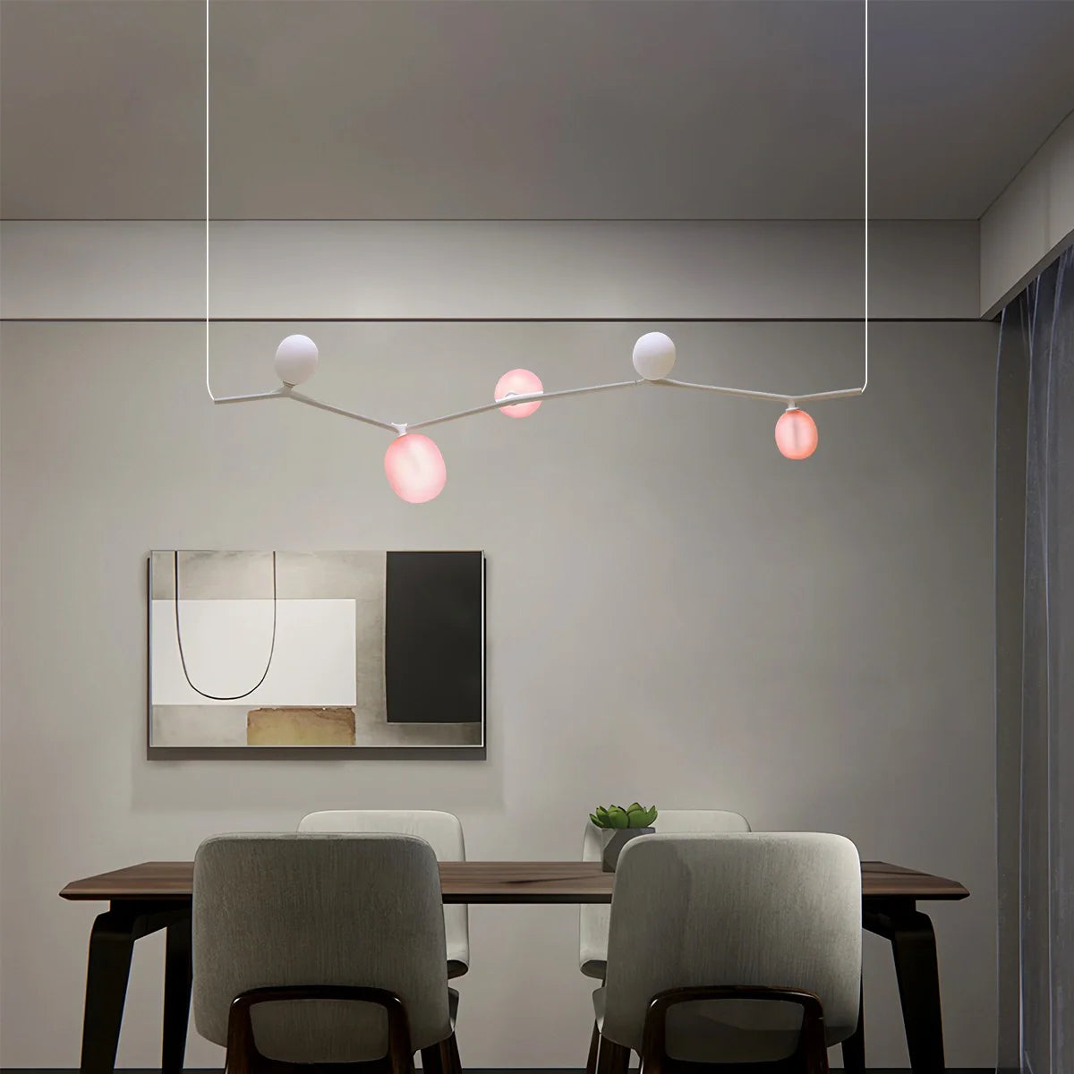 Feyran Nordic Creative Tree Branch Glass Chandelier