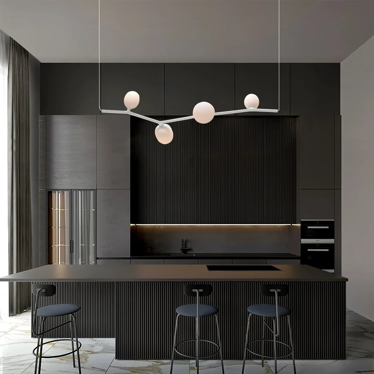 Feyran Nordic Creative Tree Branch Glass Chandelier