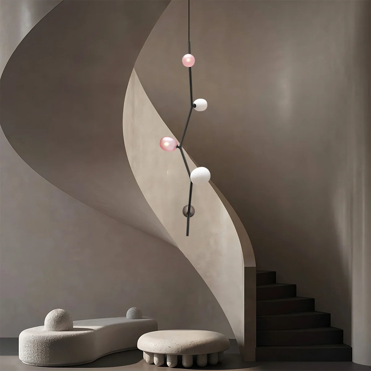 Feyran Nordic Creative Tree Branch Glass Chandelier