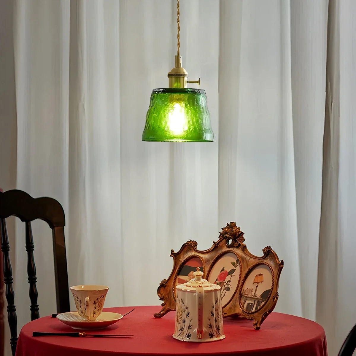 Feyran Nordic Cup Glass Pendant Lamp for Bedside