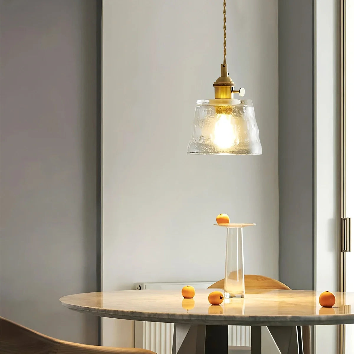 Feyran Nordic Cup Glass Pendant Lamp for Bedside