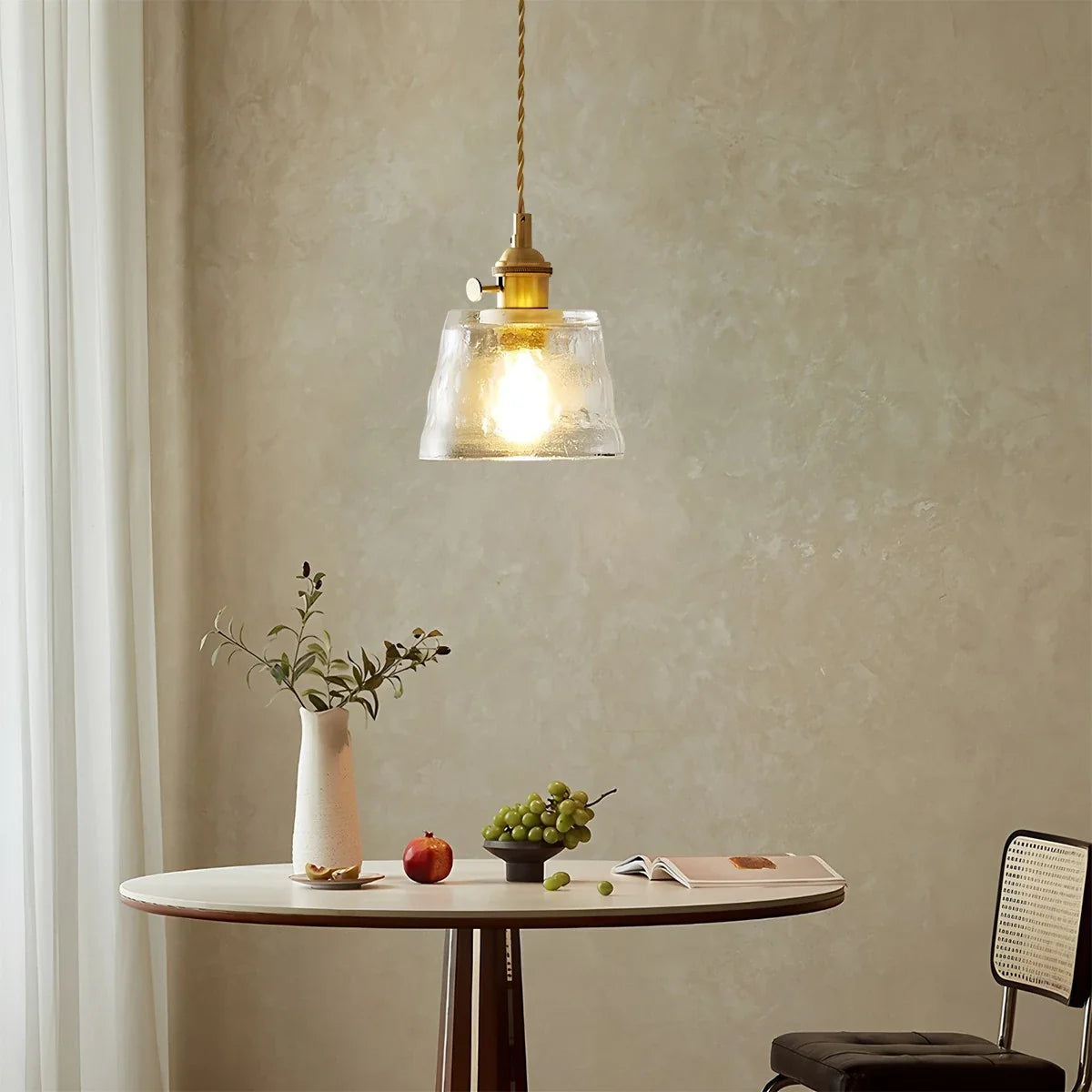 Feyran Nordic Cup Glass Pendant Lamp for Bedside