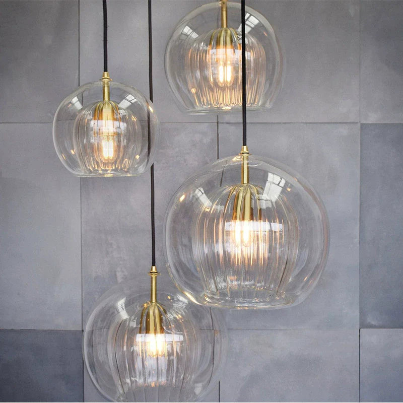 Feyran Nordic Glass Globe Pendant Light for Modern Interiors